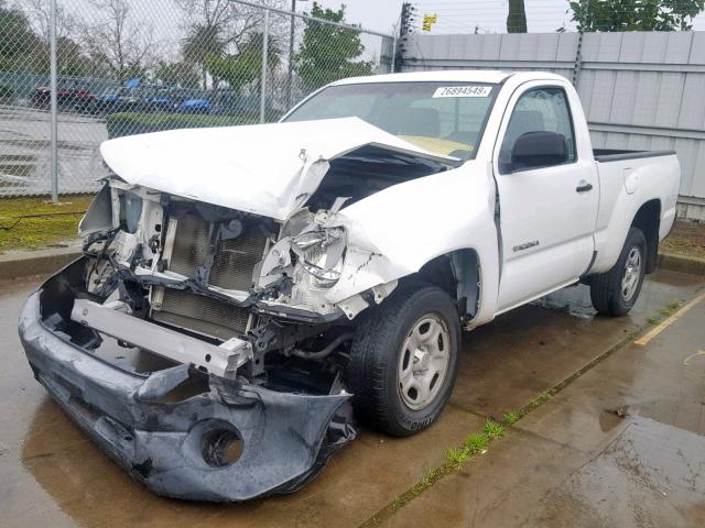 5TENX22N79Z644727 - 2009 TOYOTA TACOMA WHITE photo 2