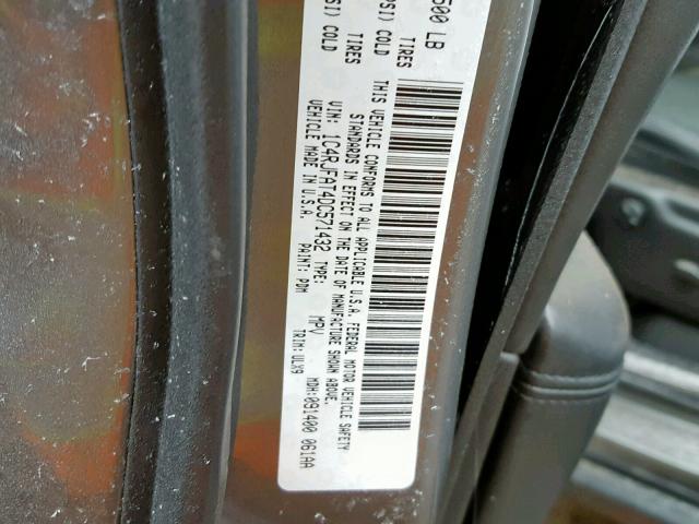 1C4RJFAT4DC571432 - 2013 JEEP GRAND CHER GRAY photo 10