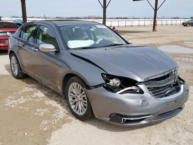 1C3CCBCG5CN308897 - 2012 CHRYSLER 200 LIMITE GRAY photo 1