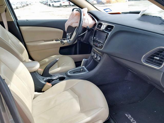 1C3CCBCG5CN308897 - 2012 CHRYSLER 200 LIMITE GRAY photo 5