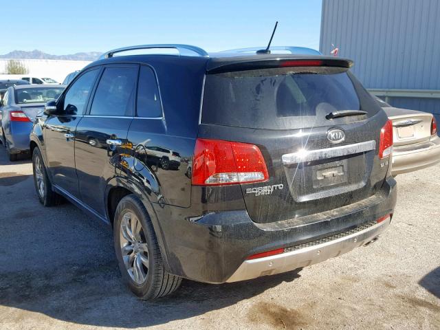 5XYKW4A20BG147253 - 2011 KIA SORENTO SX BLACK photo 3