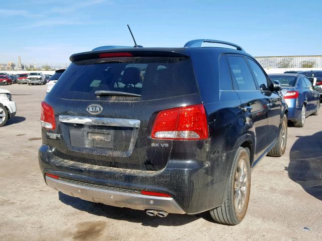 5XYKW4A20BG147253 - 2011 KIA SORENTO SX BLACK photo 4