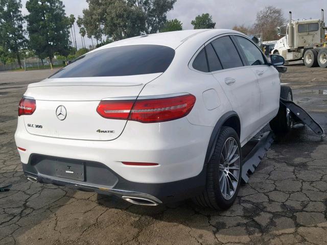 WDC0J4KB0HF291332 - 2017 MERCEDES-BENZ GLC COUPE WHITE photo 4