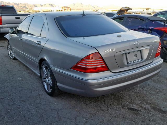 WDBNG75J96A479466 - 2006 MERCEDES-BENZ S 500 SILVER photo 3