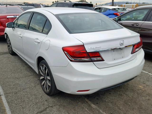 19XFB2F90EE250584 - 2014 HONDA CIVIC EXL WHITE photo 3