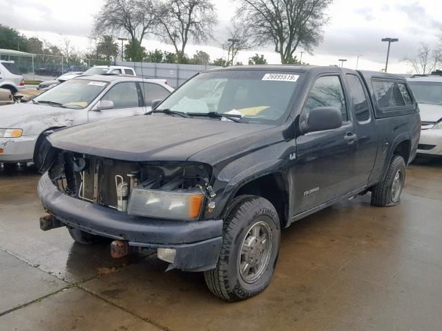 1GCDT196358291107 - 2005 CHEVROLET COLORADO BLACK photo 2