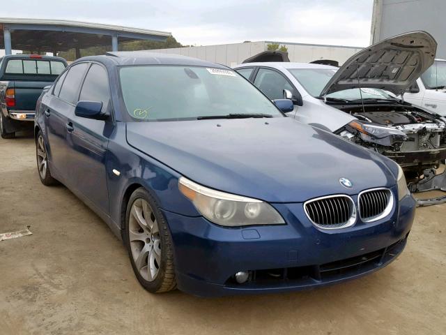 WBANB53586CP00843 - 2006 BMW 550 I BLUE photo 1