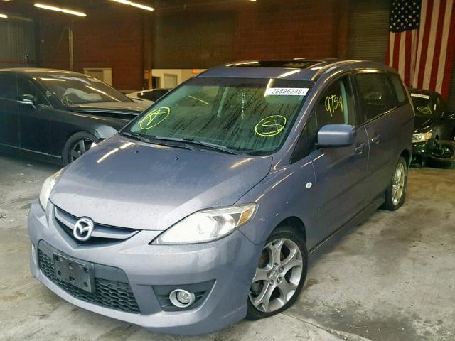 JM1CR29L690347616 - 2009 MAZDA 5 GRAY photo 2