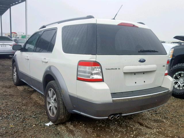 1FMDK02WX9GA00424 - 2009 FORD TAURUS X S WHITE photo 3