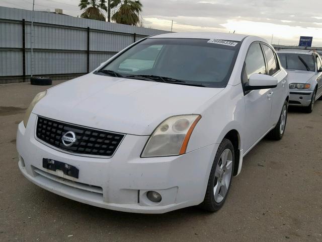 3N1AB61E78L679133 - 2008 NISSAN SENTRA 2.0 WHITE photo 2