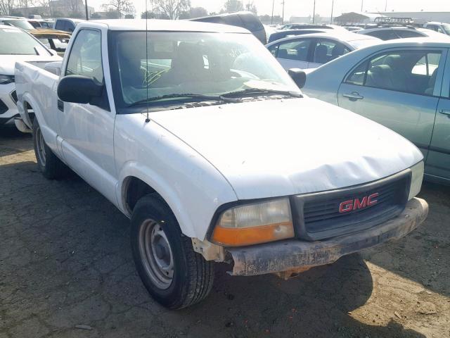 1GTCS14XX38238142 - 2003 GMC SONOMA WHITE photo 1