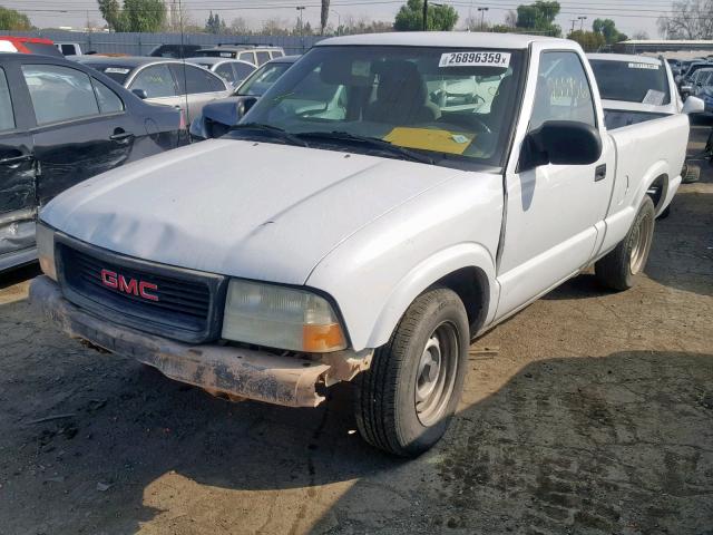 1GTCS14XX38238142 - 2003 GMC SONOMA WHITE photo 2