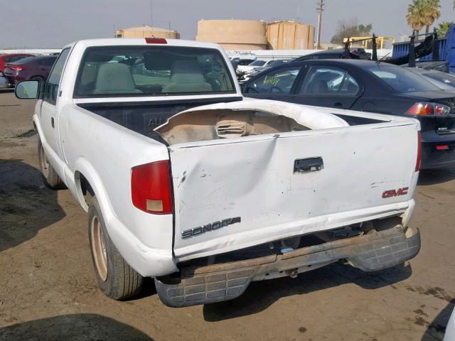 1GTCS14XX38238142 - 2003 GMC SONOMA WHITE photo 3