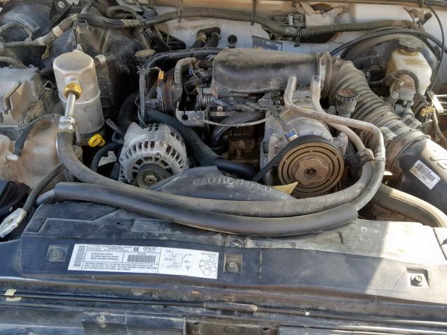 1GTCS14XX38238142 - 2003 GMC SONOMA WHITE photo 7