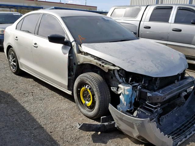 3VW2K7AJ9EM320101 - 2014 VOLKSWAGEN JETTA BASE SILVER photo 1