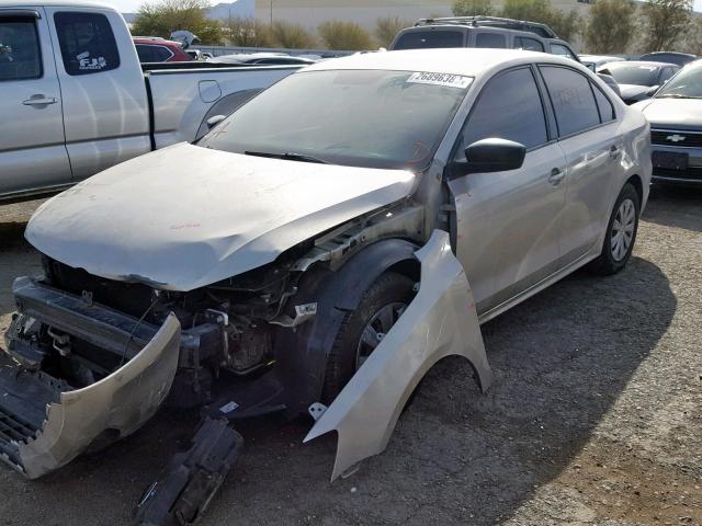 3VW2K7AJ9EM320101 - 2014 VOLKSWAGEN JETTA BASE SILVER photo 2