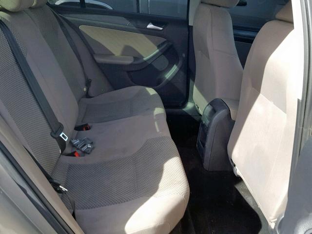 3VW2K7AJ9EM320101 - 2014 VOLKSWAGEN JETTA BASE SILVER photo 6