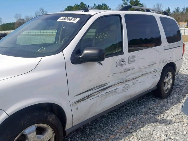 1GNDV33107D157126 - 2007 CHEVROLET UPLANDER WHITE photo 9