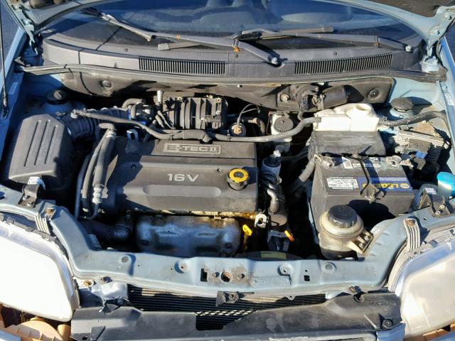 KL1TD66668B035438 - 2008 CHEVROLET AVEO BASE Көк фото 7