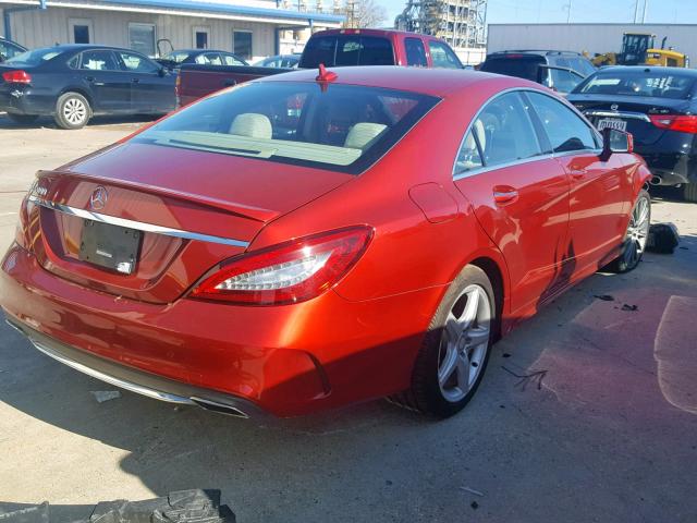 WDDLJ6FB5GA163467 - 2016 MERCEDES-BENZ CLS 400 RED photo 4