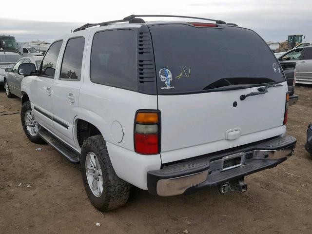 1GKEC13V45R149917 - 2005 GMC YUKON WHITE photo 3