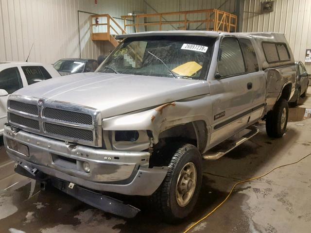 1B7KF236XYJ144437 - 2000 DODGE RAM 2500 GRAY photo 2