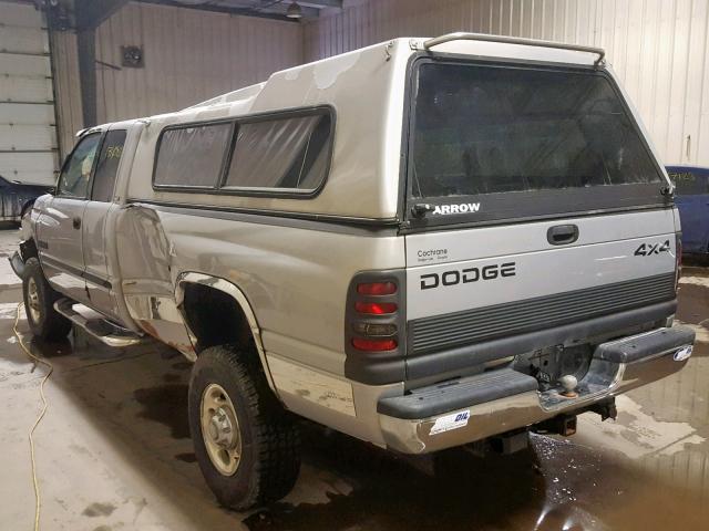 1B7KF236XYJ144437 - 2000 DODGE RAM 2500 GRAY photo 3