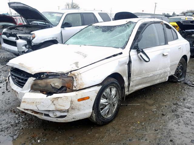 KMHDN46D64U728145 - 2004 HYUNDAI ELANTRA WHITE photo 2