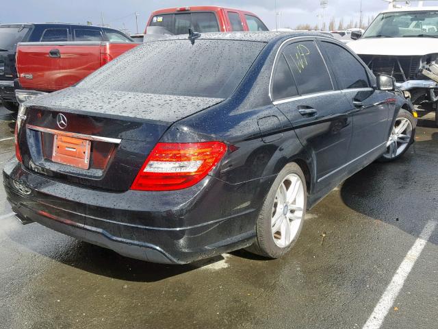 WDDGF4HB5DA868933 - 2013 MERCEDES-BENZ C 250 BLACK photo 4