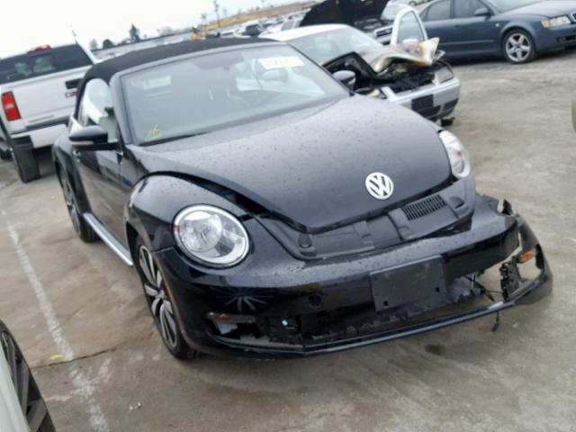 3VW5P7AT0EM806103 - 2014 VOLKSWAGEN BEETLE BLACK photo 1