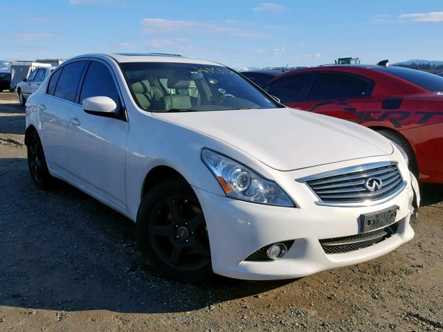 JN1CV6AR0BM350693 - 2011 INFINITI G37 WHITE photo 1