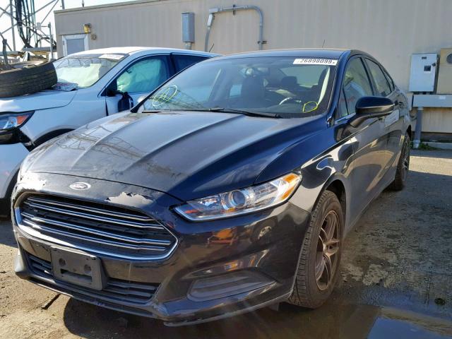 3FA6P0G77DR262473 - 2013 FORD FUSION S BLACK photo 2