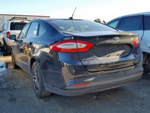 3FA6P0G77DR262473 - 2013 FORD FUSION S BLACK photo 3