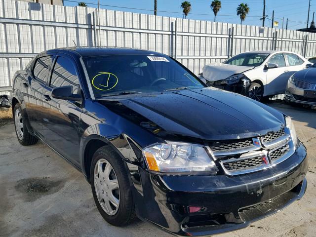 1B3BD4FB4BN599277 - 2011 DODGE AVENGER EX BLACK photo 1