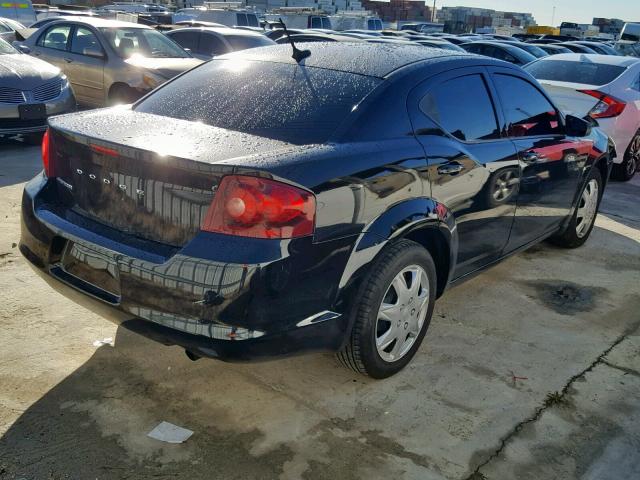 1B3BD4FB4BN599277 - 2011 DODGE AVENGER EX BLACK photo 4