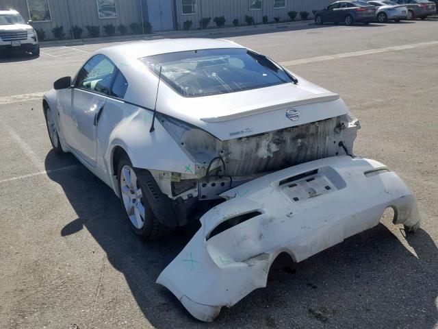 JN1AZ34E25M651358 - 2005 NISSAN 350Z COUPE WHITE photo 3