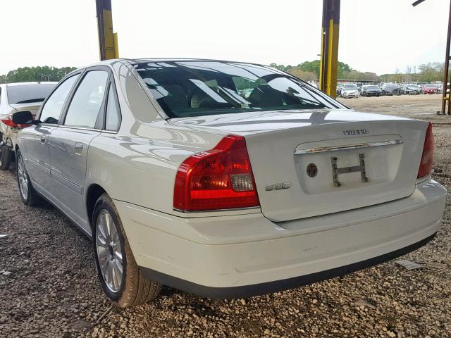 YV1TS92D241345939 - 2004 VOLVO S80 WHITE photo 3