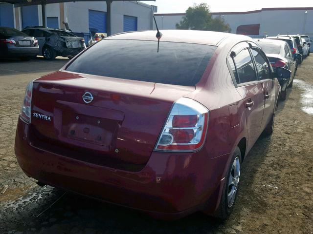 3N1AB61E48L709625 - 2008 NISSAN SENTRA 2.0 RED photo 4