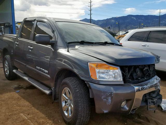 1N6BA0EC2BN303633 - 2011 NISSAN TITAN S GREEN photo 1