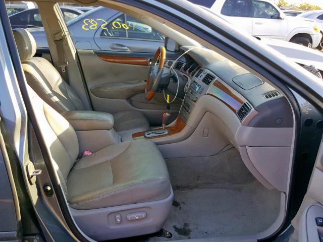 JTHBA30G355100963 - 2005 LEXUS ES 330 GRAY photo 5