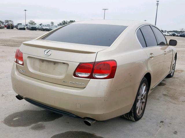 JTHCH96S860005716 - 2006 LEXUS GS GENERAT GOLD photo 4