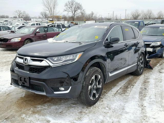 7FARW2H99JE002633 - 2018 HONDA CR-V TOURI BLACK photo 2