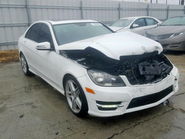 WDDGF4HB2DR269862 - 2013 MERCEDES-BENZ C 250 WHITE photo 1