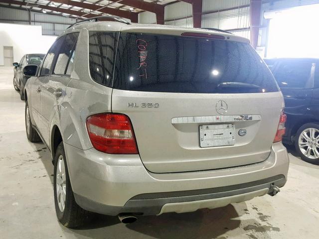 4JGBB86E26A033729 - 2006 MERCEDES-BENZ ML 350 SILVER photo 3