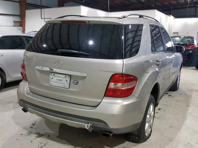 4JGBB86E26A033729 - 2006 MERCEDES-BENZ ML 350 SILVER photo 4