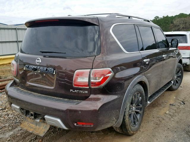 JN8AY2NF9H9300086 - 2017 NISSAN ARMADA PLA BROWN photo 4