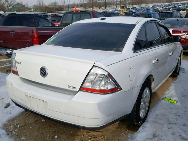 1MEHM40W58G625028 - 2008 MERCURY SABLE LUXU WHITE photo 4