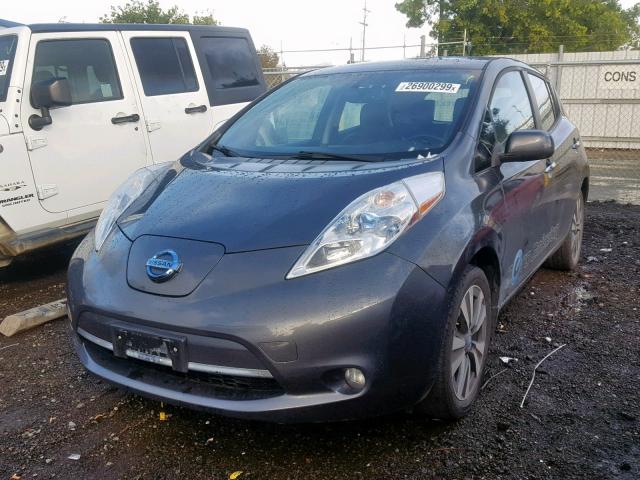 1N4AZ0CP7DC404247 - 2013 NISSAN LEAF S CHARCOAL photo 2