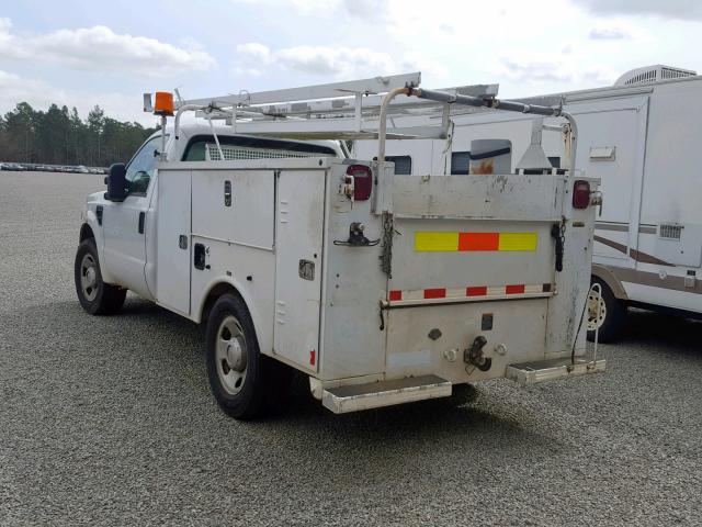 1FDWF30508EC54419 - 2008 FORD F350 SRW S WHITE photo 3