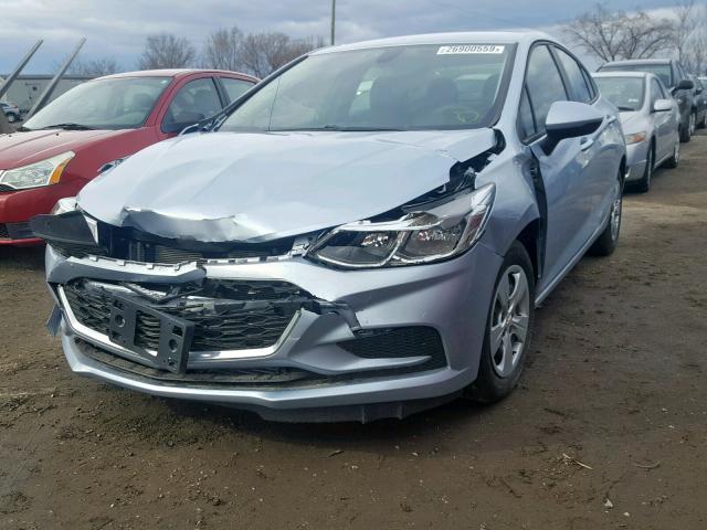 1G1BC5SM2J7129260 - 2018 CHEVROLET CRUZE LS BLUE photo 2